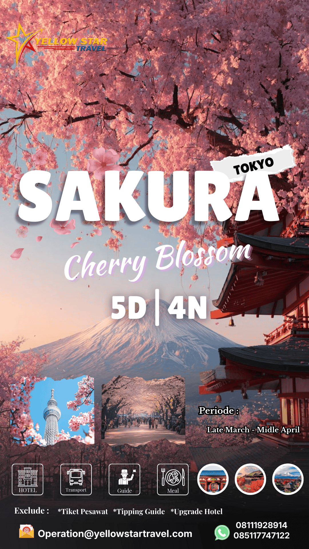 5d4n sakura tokyo